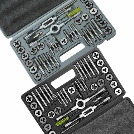 Tap and Die Set, 80-Piece Metric and SAE, Case