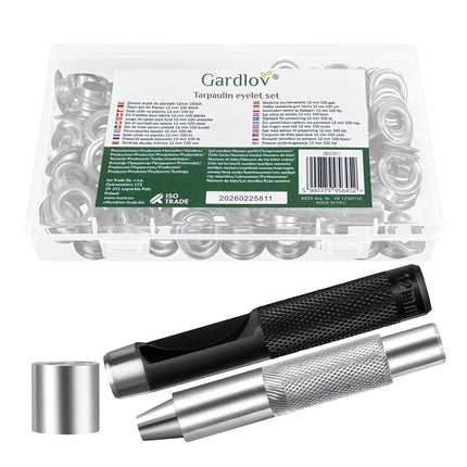 Brezenta cilpiņu komplekts 12mm 100gab. Gardlov 25811