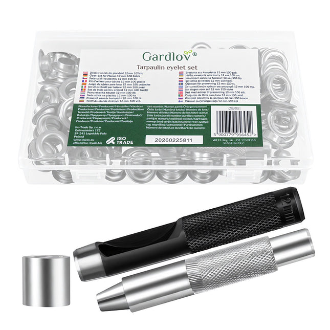 Brezenta cilpiņu komplekts 12mm 100gab. Gardlov 25811