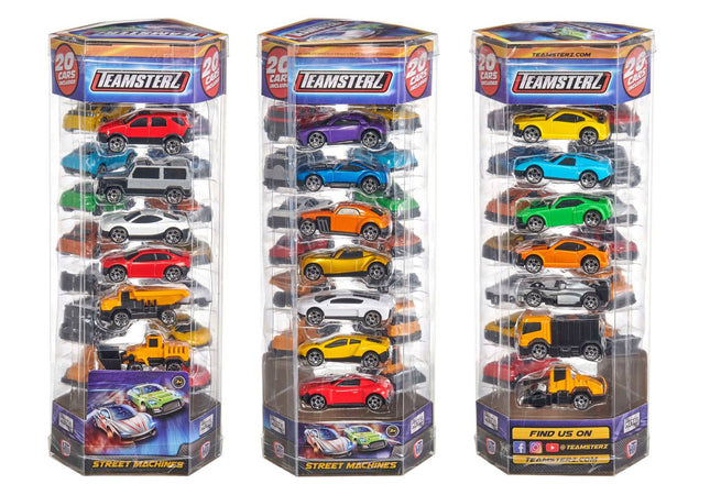 Teamsterz Lieto automašīnu modeļu komplekts, 7 cm, 20 gab.