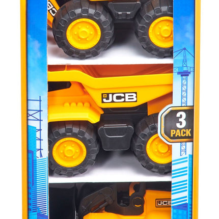 Teamsterz Jcb kravas automašīnu komplekts, 3 gab., 18 cm