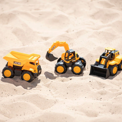 Teamsterz Jcb kravas automašīnu komplekts, 3 gab., 18 cm