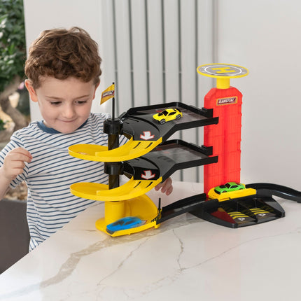 Teamsterz rotaļu komplekts "Park And Drive" + 3 automašīnas
