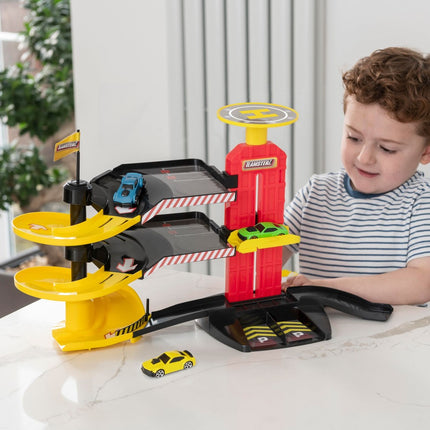 Teamsterz rotaļu komplekts "Park And Drive" + 3 automašīnas