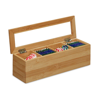 Teask in bamboo 4 compartments