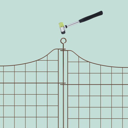 Teichzaun ar 5 daļām un apakšējām arkām