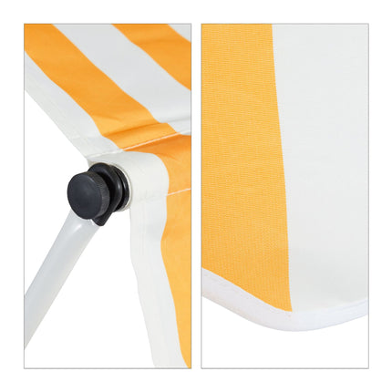 Teleskopisks jumts dzeltens/balts
