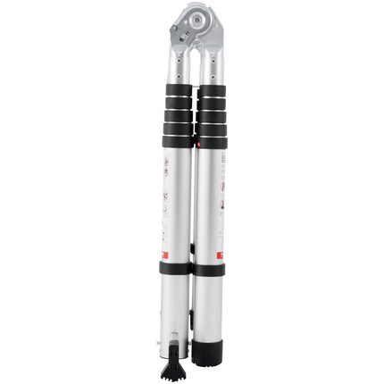 Telescoping Ladder 12.5 Ft, Aluminum A-Frame, 375 Lb