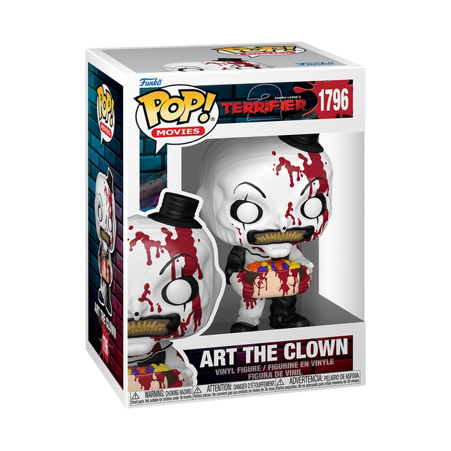 Terrifier Art klauns Funko Pop! vinila figūriņa ar konfekšu galvu