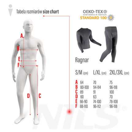 Termoaktīvs vīriešu apakšveļas komplekts, pelēks, 2XL/3XL