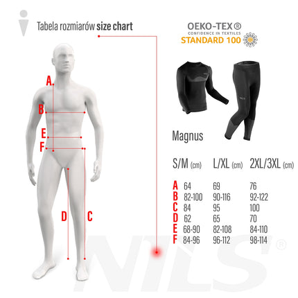 Termoaktīvā apakšveļas komplekts, melns, vīriešu L/XL izmērs