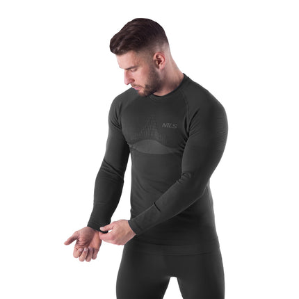 Termoaktīvā apakšveļas komplekts, melns, vīriešu L/XL izmērs
