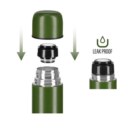 Termoss 1000 ml zaļš - izolēta ceļojumu kolba