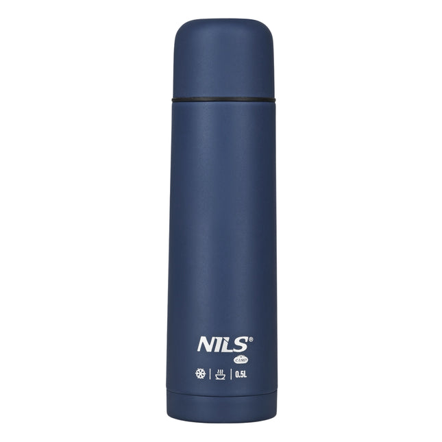 Termoss 500 ml, zils, ideāli piemērots ceļojumiem