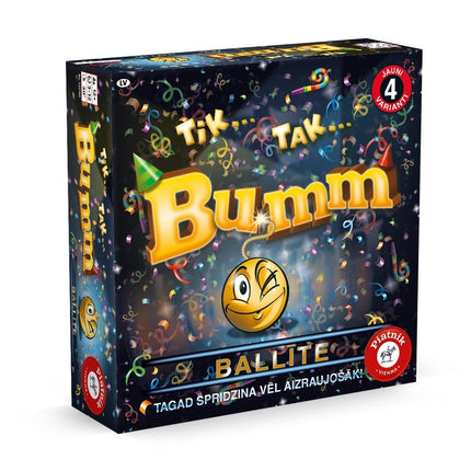 Tik Tak Bomb ballīšu spēle - jautra 2-4 spēlētājiem, ātra darbība