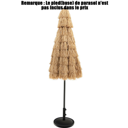 Tiki terases saulessargs 270 cm, saules enerģijas LED, slīpums