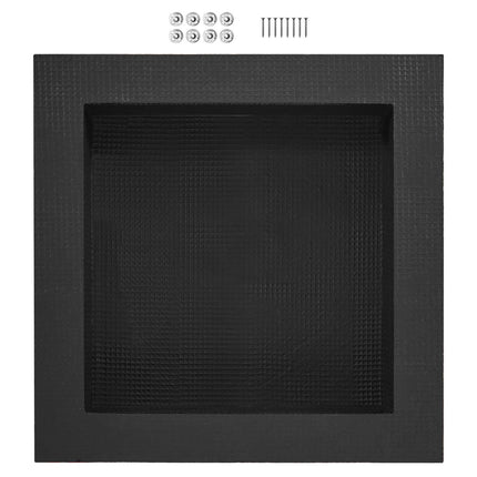 Tile-Ready Shower Niche 16x16 in, Waterproof, Black