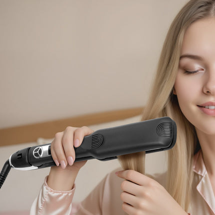 Titanium Flat Iron Hair Straightener 1.5 In, LCD, 25 Temp Levels