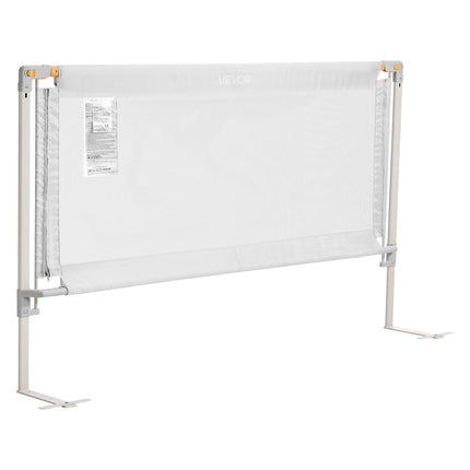 Toddler Bed Rail Set, 3-Piece Adjustable Height, Grey