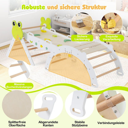 Kāpšanas komplekts mazulim ar slidkalniņu un rampu - 7 vienā rotaļu vingrošanas zāle
