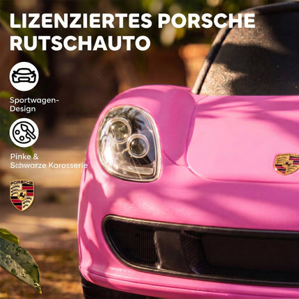 Mazuļu braucamā automašīna ar gaismām un skaņām, rozā, 18–36 mēneši