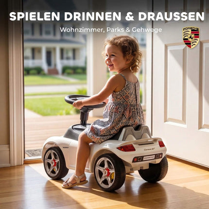 Mazuļu braucamā automašīna ar gaismām un skaņām, balta, 18–36 mēneši