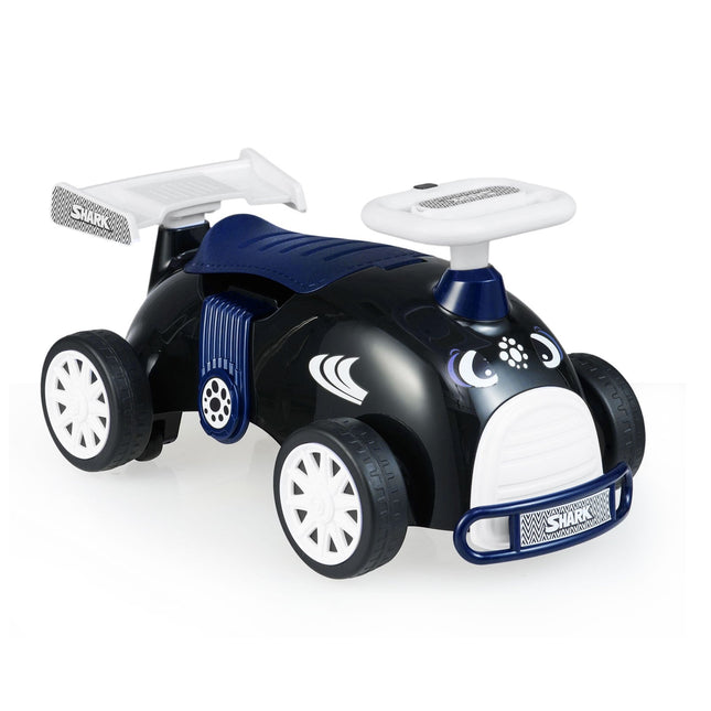 Mazuļu braucamā automašīna ar mūziku un bagāžas nodalījumu - Shark Design