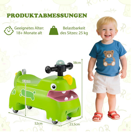 Mazuļu braucamā automašīna ar glabātuvi, gaismām un skaņām