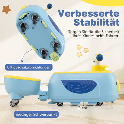 Mazuļu braucamā automašīna ar piekabi, gaismām un bagāžas nodalījumu