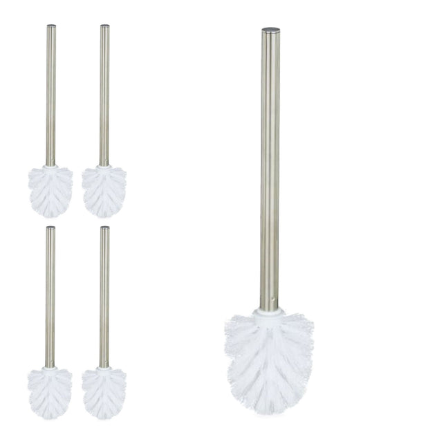 Toilet Brush Set, 5-Pack, 8 cm, Removable Heads