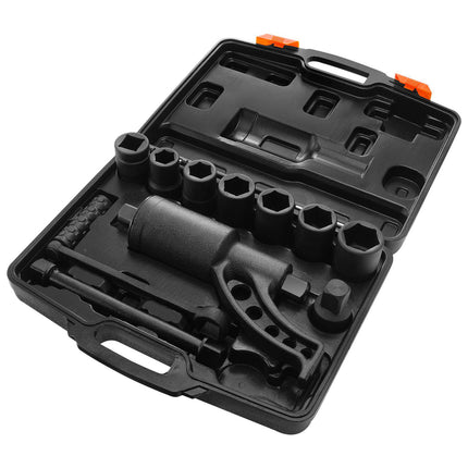 Torque Multiplier Wrench Set, 1 Inch Drive, 8 Sockets, Case