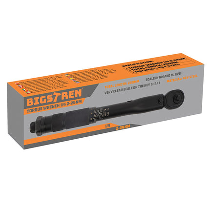 Griezes momenta atslēga 1/4 2-24Nm Bigstring 24591