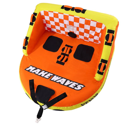 Towable Tube For Boating, 1-2 Riders, Backrest, 340 lb