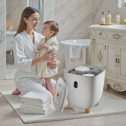 Towel Warmer Bucket, 25L, Auto Shut-Off, Fits 5 Towels