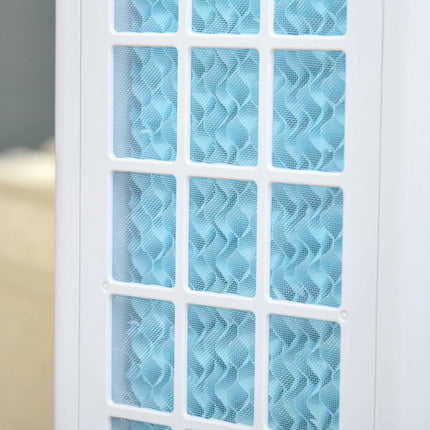 Torņa ventilators ar mitrinātāju un tālvadības pulti, 3 režīmi, taimeris