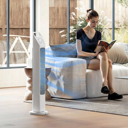 Torņa ventilators ar tālvadības pulti, 3 ātrumi, 3 režīmi, taimeris