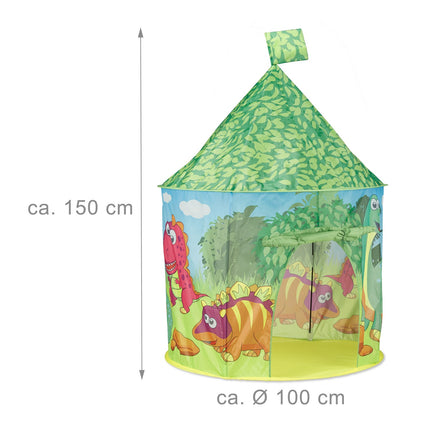 Toy tent dinosaur green