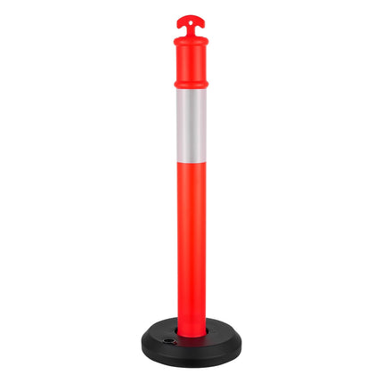 Traffic Delineator Posts, 3-Pack 1140mm, Reflective, Red