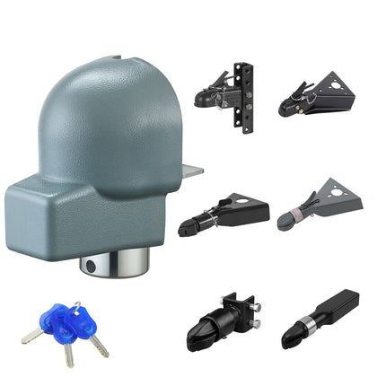Trailer Coupler Lock, 2-5/16 In Bulldog, 3 Keys
