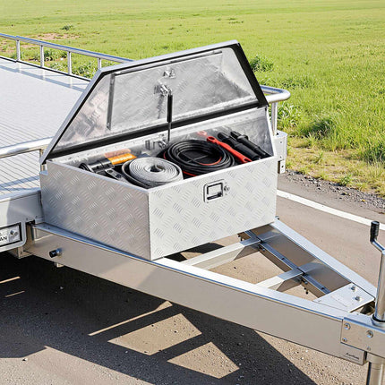 Trailer Tongue Tool Box, Aluminum 39 In, Lockable