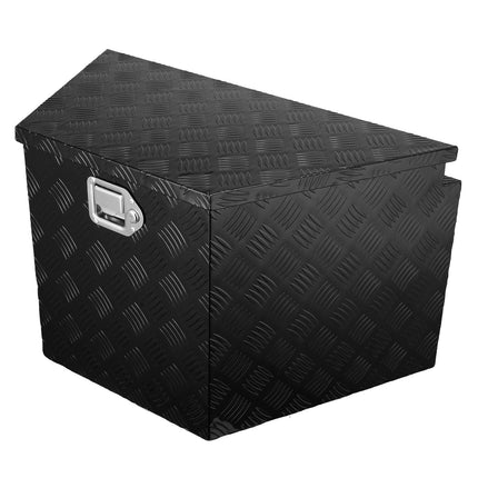 Trailer Tongue Tool Box, Aluminum Diamond Plate, 39 x 16.5 x 12 in