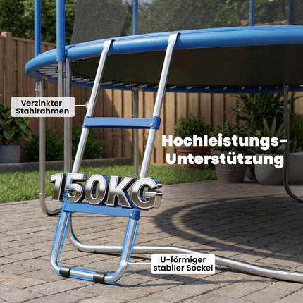 Batuta kāpnes, 2 pakāpieni, 150 kg celtspēja, zilas