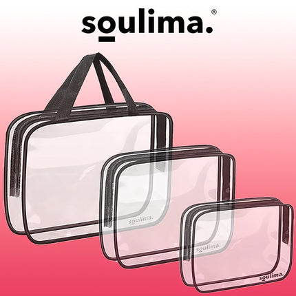 Caurspīdīga kosmētikas soma 3in1 Soulima 21448