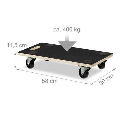 Transporta veltnis ar bremzi 400 kg