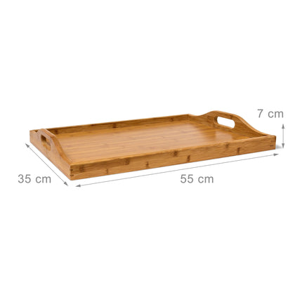 Paplātes galdiņš, bambuss, 63,5 cm, dabīgs