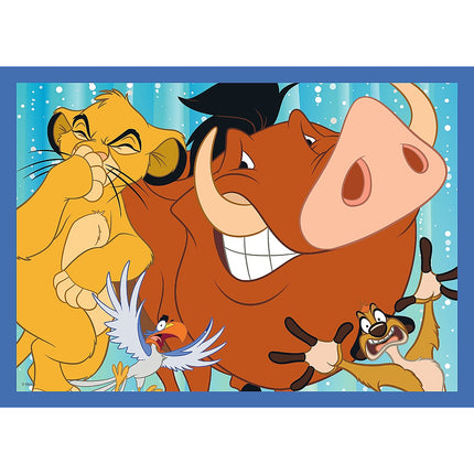 Trefl Disney Puzzle 4 vienā komplektā Disney 100, 35 48 54 70 gab.