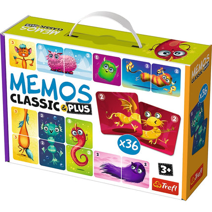 Trefl Memo Classic Plus jauki monstri