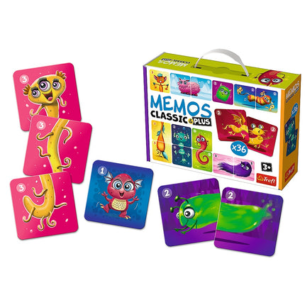 Trefl Memo Classic Plus jauki monstri
