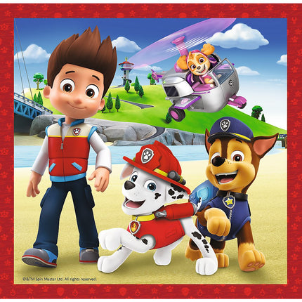 Trefl Paw Patrol Puzzle 3 vienā komplektā