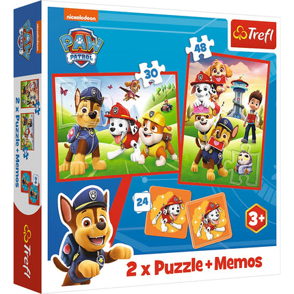 Trefl Paw Patruļas puzļu komplekts 30+48+M24